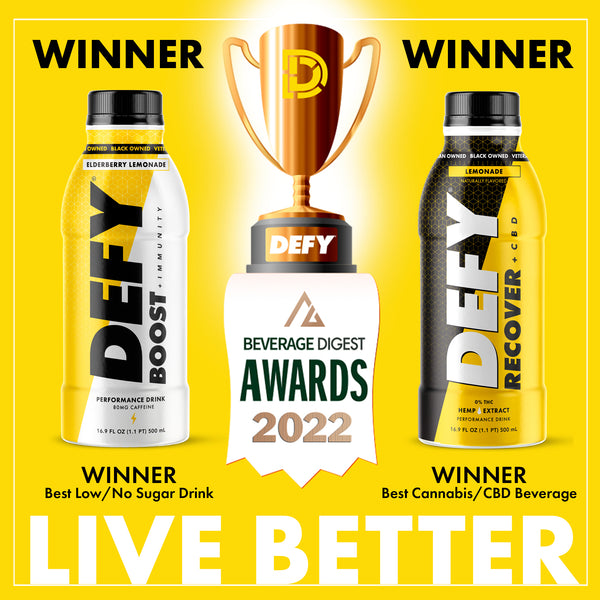 Winner Winner : DEFY is a hit at the 2022 Beverage Digest Award Claiming Two Top Awards.
